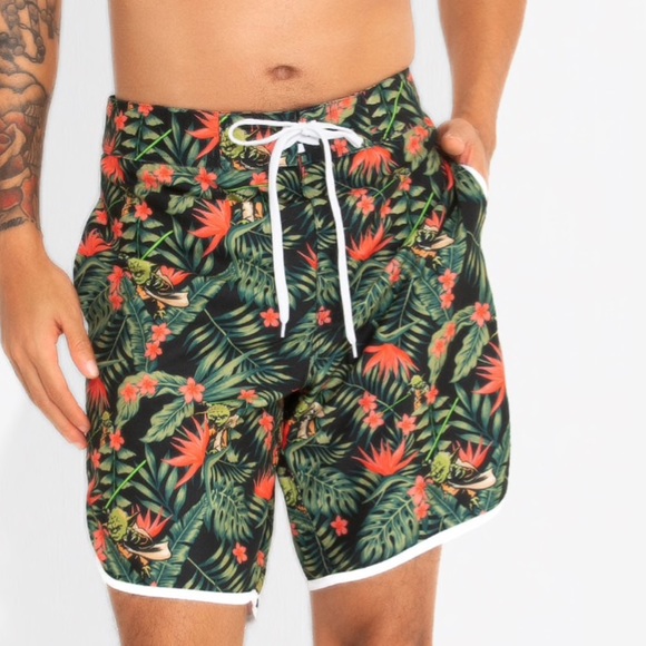 hot topic swim trunks